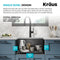 Kraus Kore 21 in. Undermount 16 Gauge Black Stainless Single Bowl Kitchen Sink