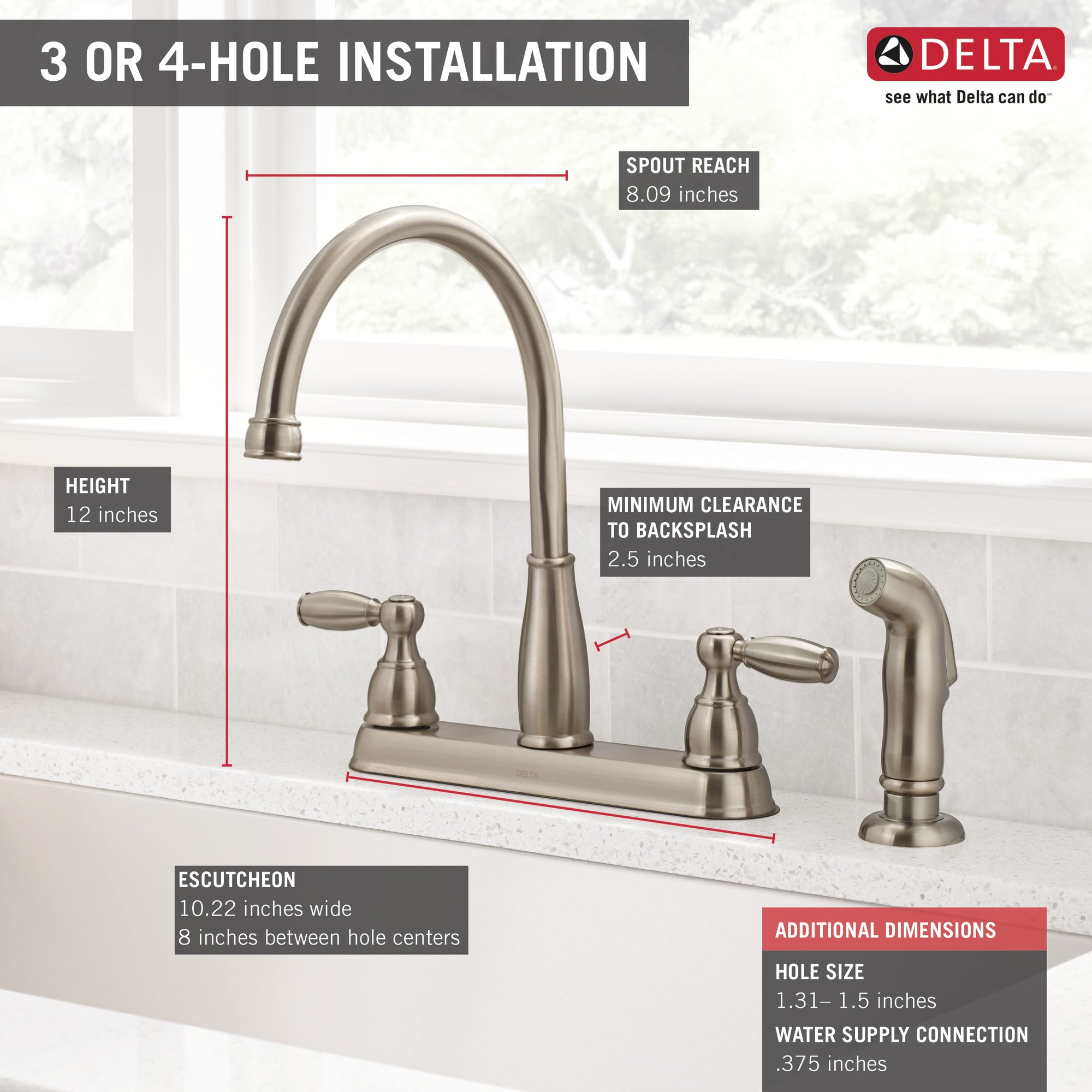 Delta Foundations Kitchen Faucet with