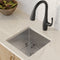 Kraus Standart PRO 17 in. 16 Gauge Undermount Single Bowl Stainless Kitchen Bar Sink