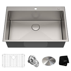 Kraus Standart Pro 33 in. Stainless Steel Kitchen Sink Certified Refurbished