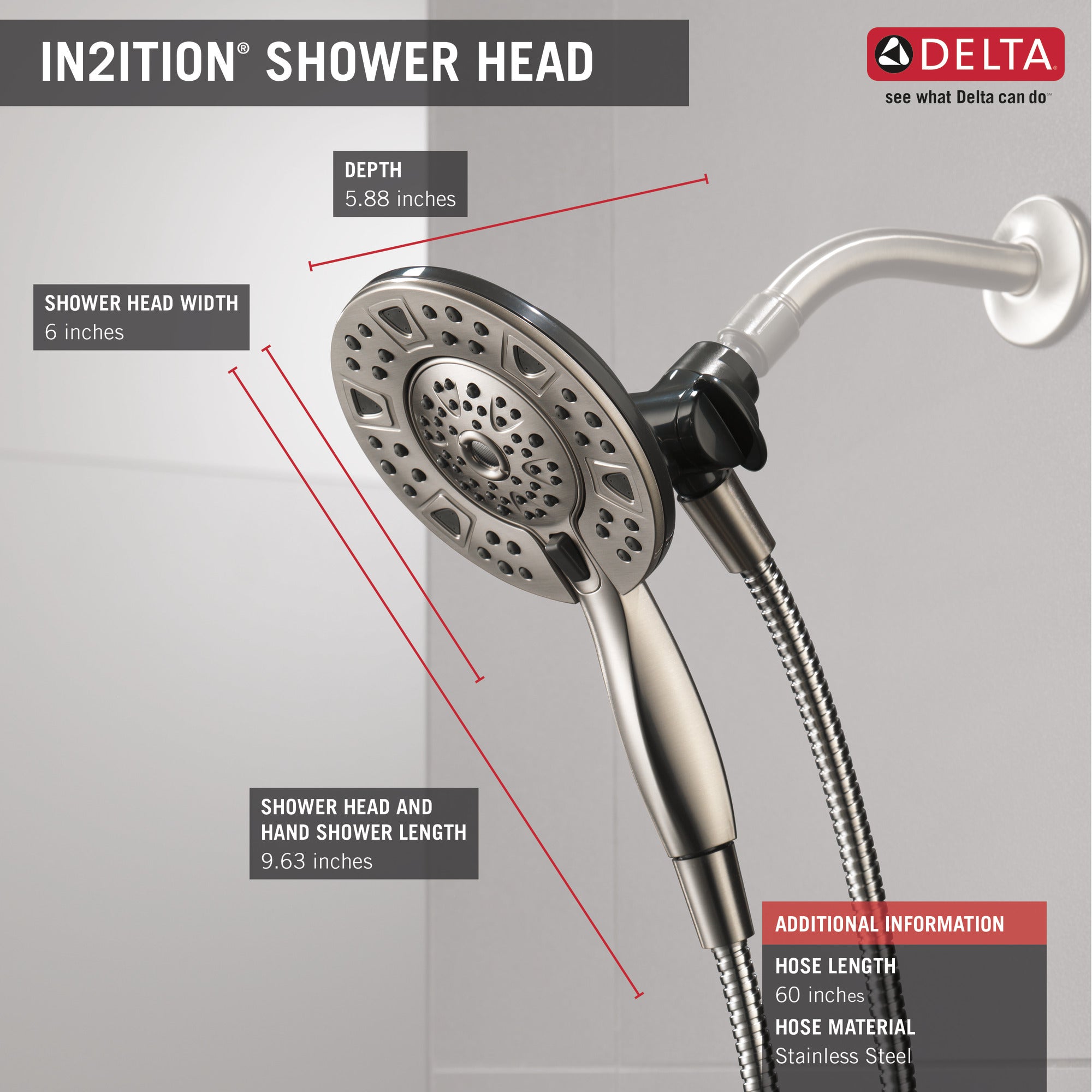 Delta In2ition 4-Setting Combination Showering