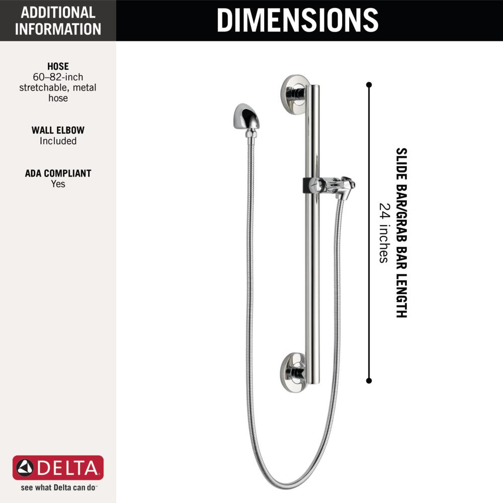 Delta Universal ADA Shower Kit-Round Contemporary