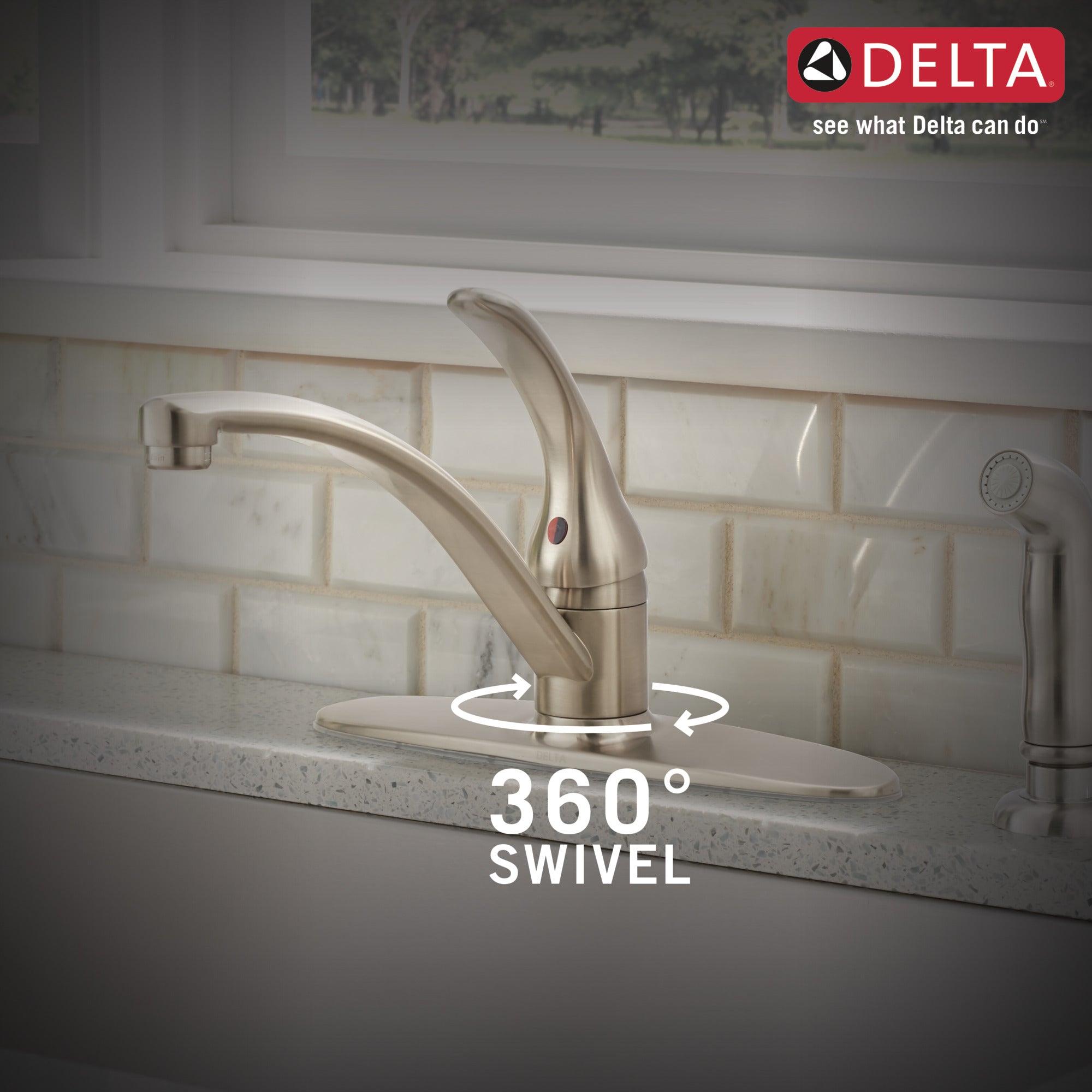 Delta Foundations Single Handle Kitchen Faucet 1.8 GPM
