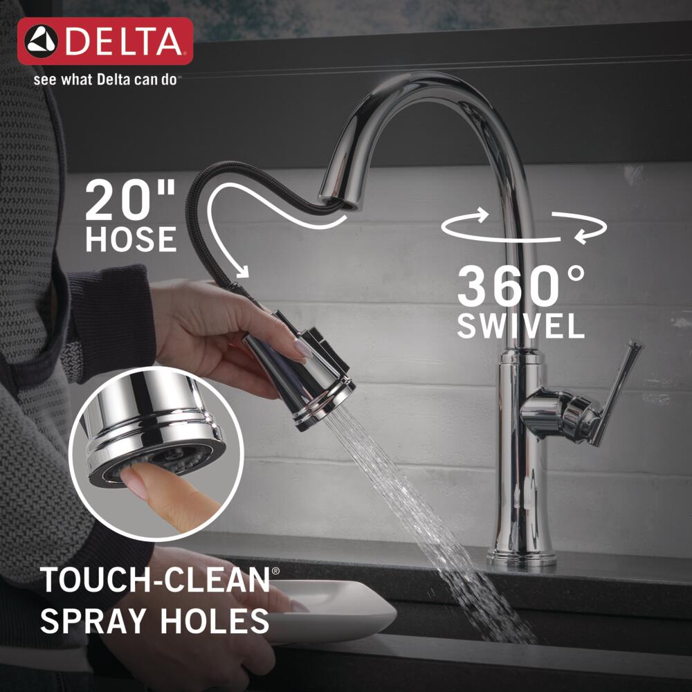 Delta Eldridge Pull-Down Kitchen Faucet Single Handle