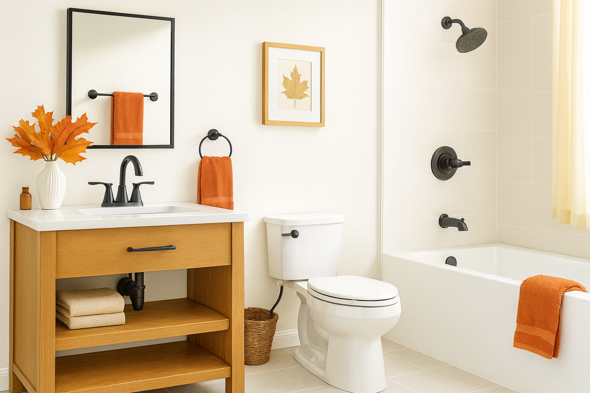 Part 1: 5 Ways to Refresh Your Bathroom This Fall