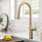 KRAUS Oletto Tall Modern Single Handle Touch Kitchen Sink Faucet with Pull-Down Sprayer