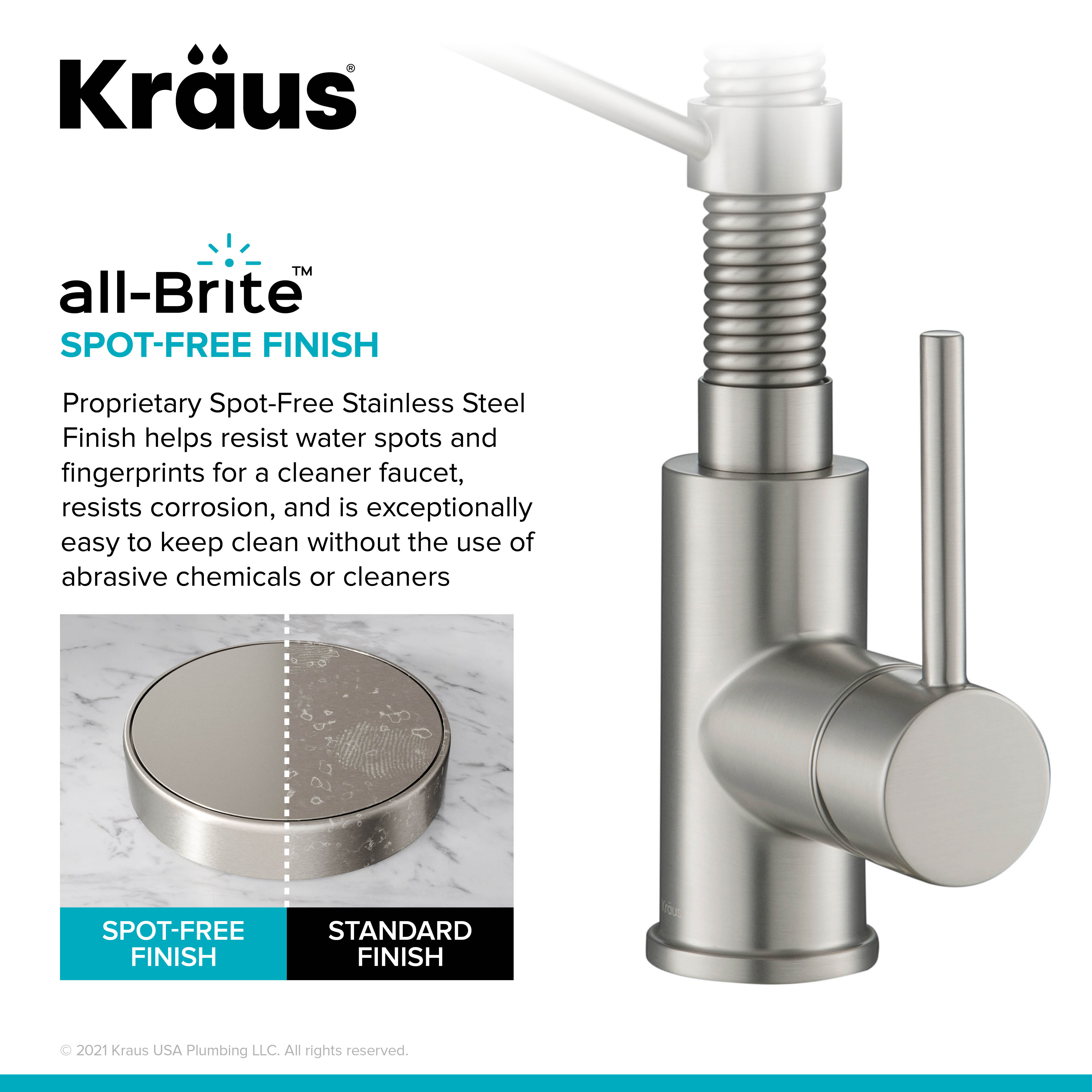 KRAUS Dex 32 in Kitchen Sink with Commercial Kitchen Faucet