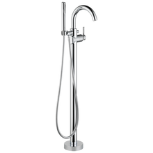 Delta Trinsic Floor-Mount Tub Filler Trim with Hand Shower