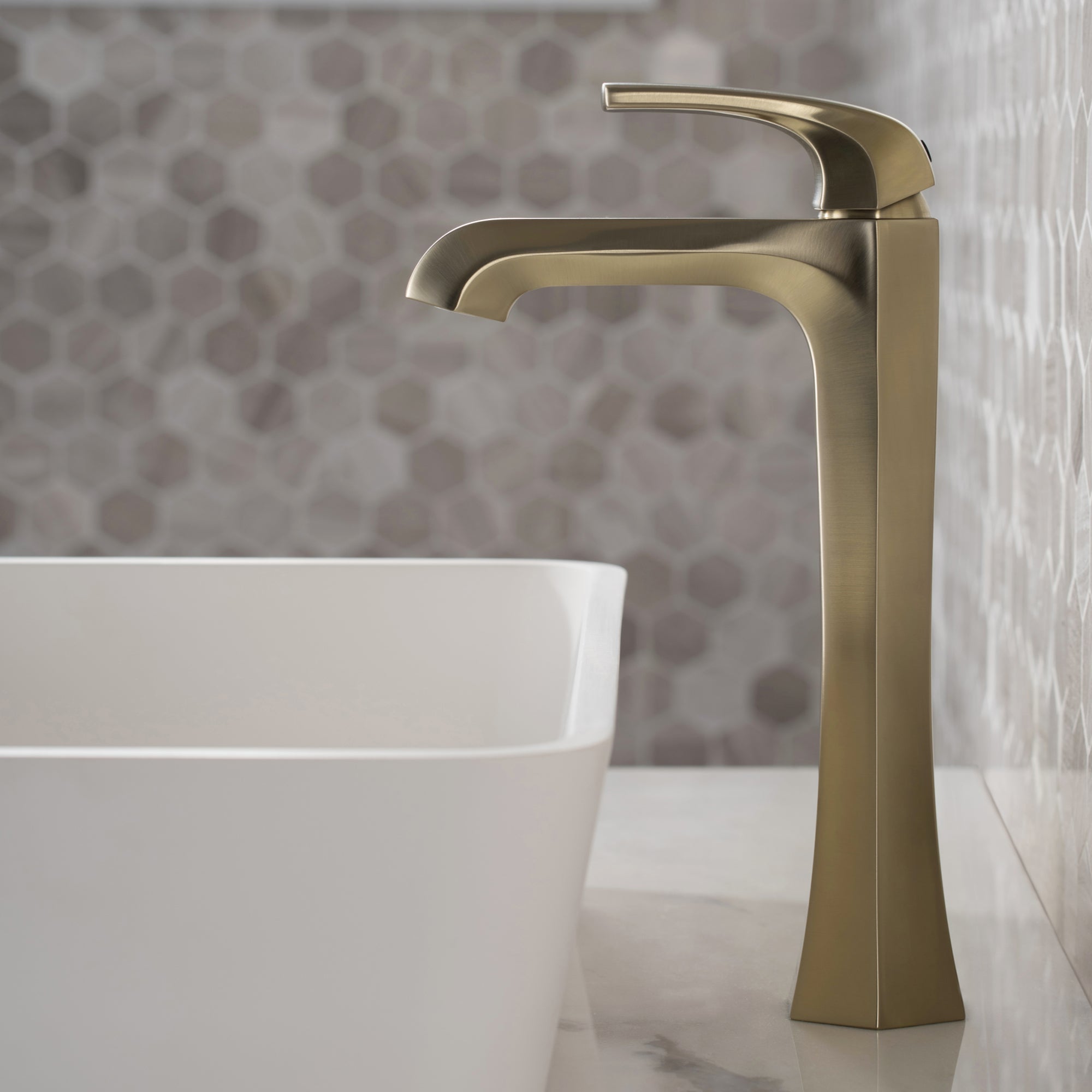 Esta Single Handle Vessel Bathroom Faucet with Pop-Up Drain