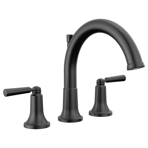 Delta Saylor Two Handle Deck Mount Roman Tub Faucet Trim Kit (Valve Not Included)