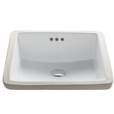 Kraus Elavo 17 in. White Porcelain Ceramic Bathroom Sink