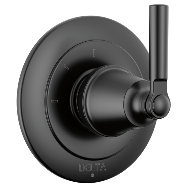 Delta Saylor Single Handle Wall-Mount 3-Function Diverter Valve Trim Kit in Matte Black (Valve Not Included)