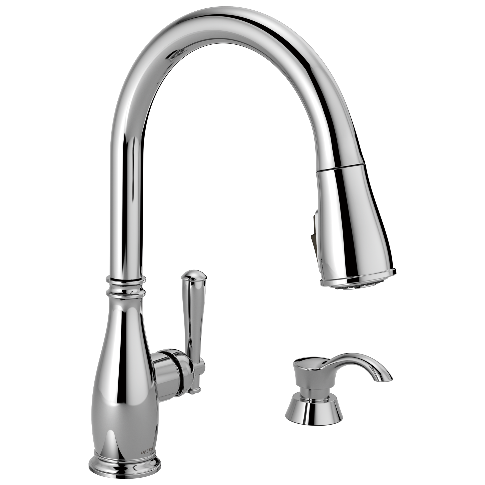 Delta Charmaine Pull-Down Kitchen Faucet with Soap Dispenser
