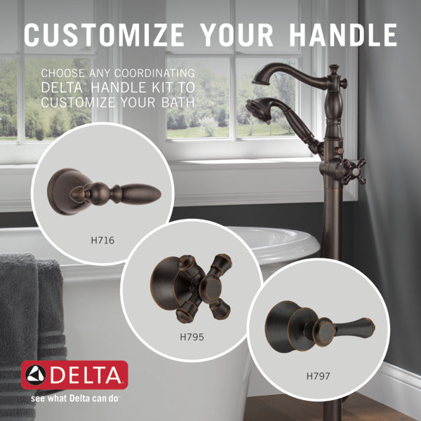 Delta Cassidy Tub Filler Trim with Hand Shower Less Handle