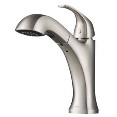 Kraus Oren Spot Free Stainless Steel Finish Dual Function Pull-Out Kitchen Faucet