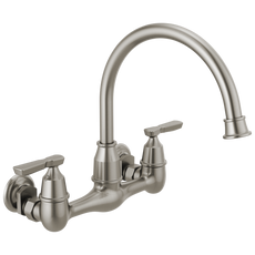 Delta Corin Two Handle Wall Mounted Kitchen Faucet
