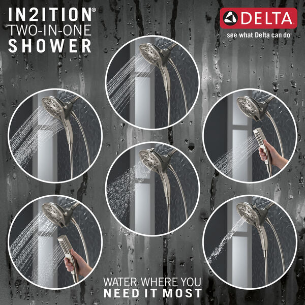 Delta Combination Showering H2Okinetic 1.75 GPM MagnaTite 5-Setting Certified Refurbished