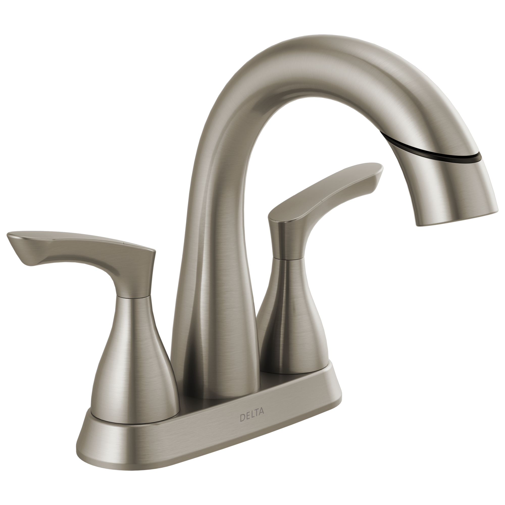 Delta Broadmoor Two Handle Centerset Pull-Down Bathroom Sink Faucet