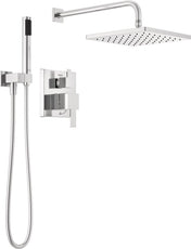 Delta Modern Modern 1-Spray Raincan Wall Mount Fixed and Handheld Showerhead 1.75 GPM