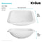 KRAUS Natura Square Undermount Composite Bathroom Sink