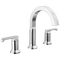 Delta Tetra 8 in. Widespread Double-Handle Bathroom Sink Faucet