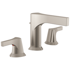Delta Zura 8 in. Widespread Two Handle Bathroom Sink Faucet with Metal Drain Assembly