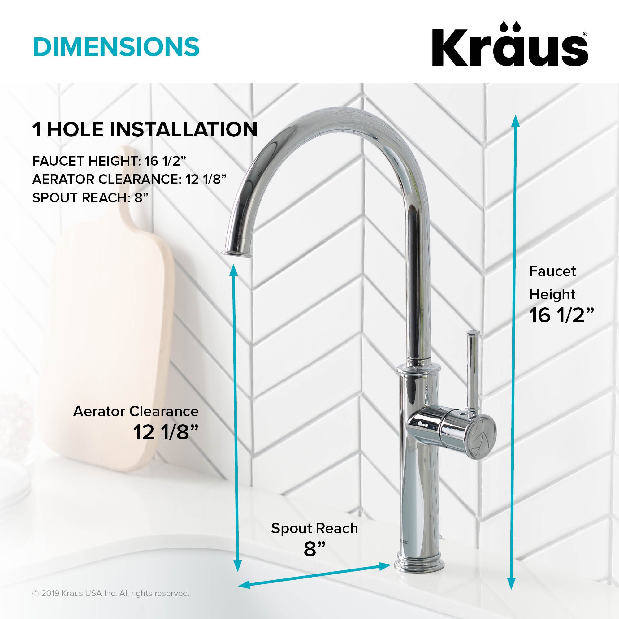 Kraus Sellette Spot Free Stainless Steel Finish Kitchen Bar Faucet