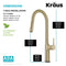 KRAUS Oletto Tall Modern Single Handle Touch Kitchen Sink Faucet with Pull-Down Sprayer