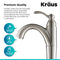 Kraus Riviera Tall Vessel Bathroom Faucet