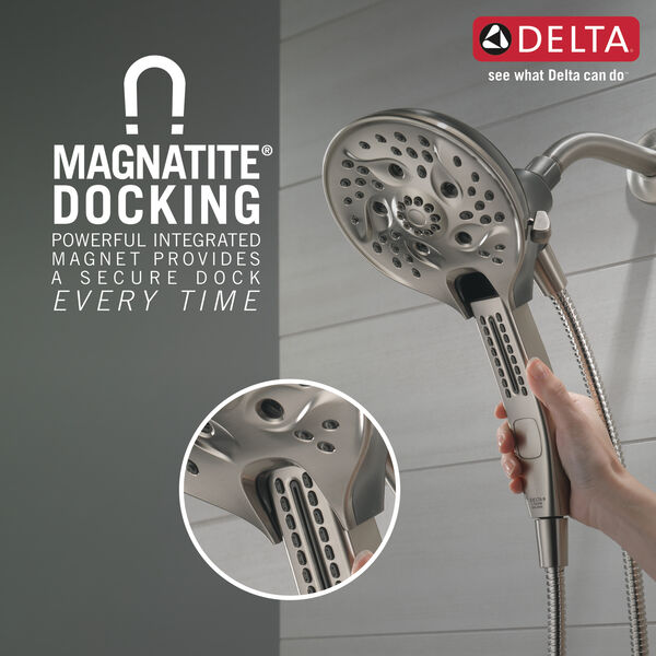 Delta Combination Showering H2Okinetic 1.75 GPM MagnaTite 5-Setting Certified Refurbished