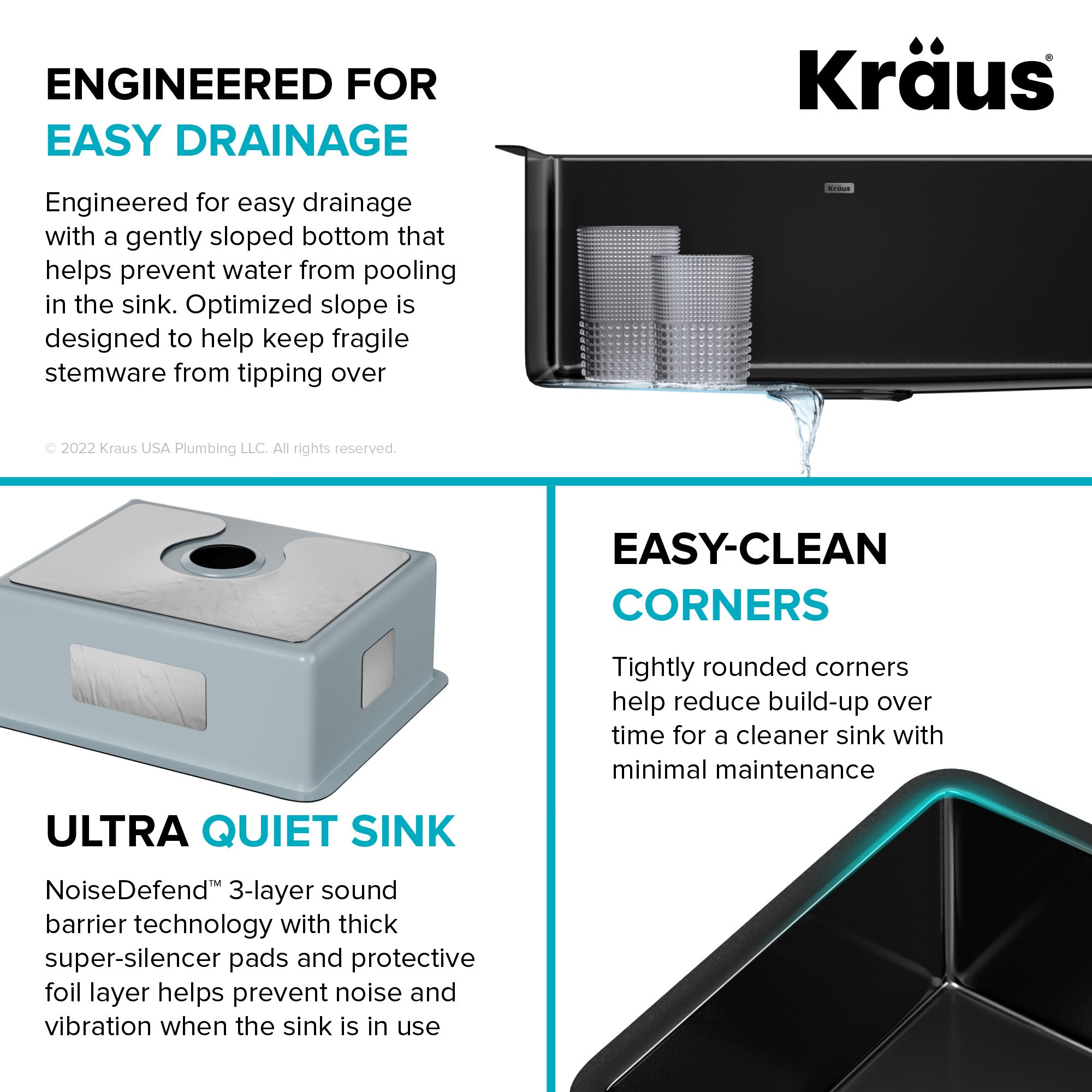 Kraus Pintura 21 in. Undermount Porcelain Single Bowl Kitchen Sink