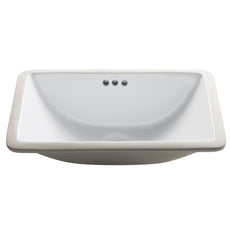 Kraus Elavo 21 in. White Porcelain Ceramic Bathroom Sink