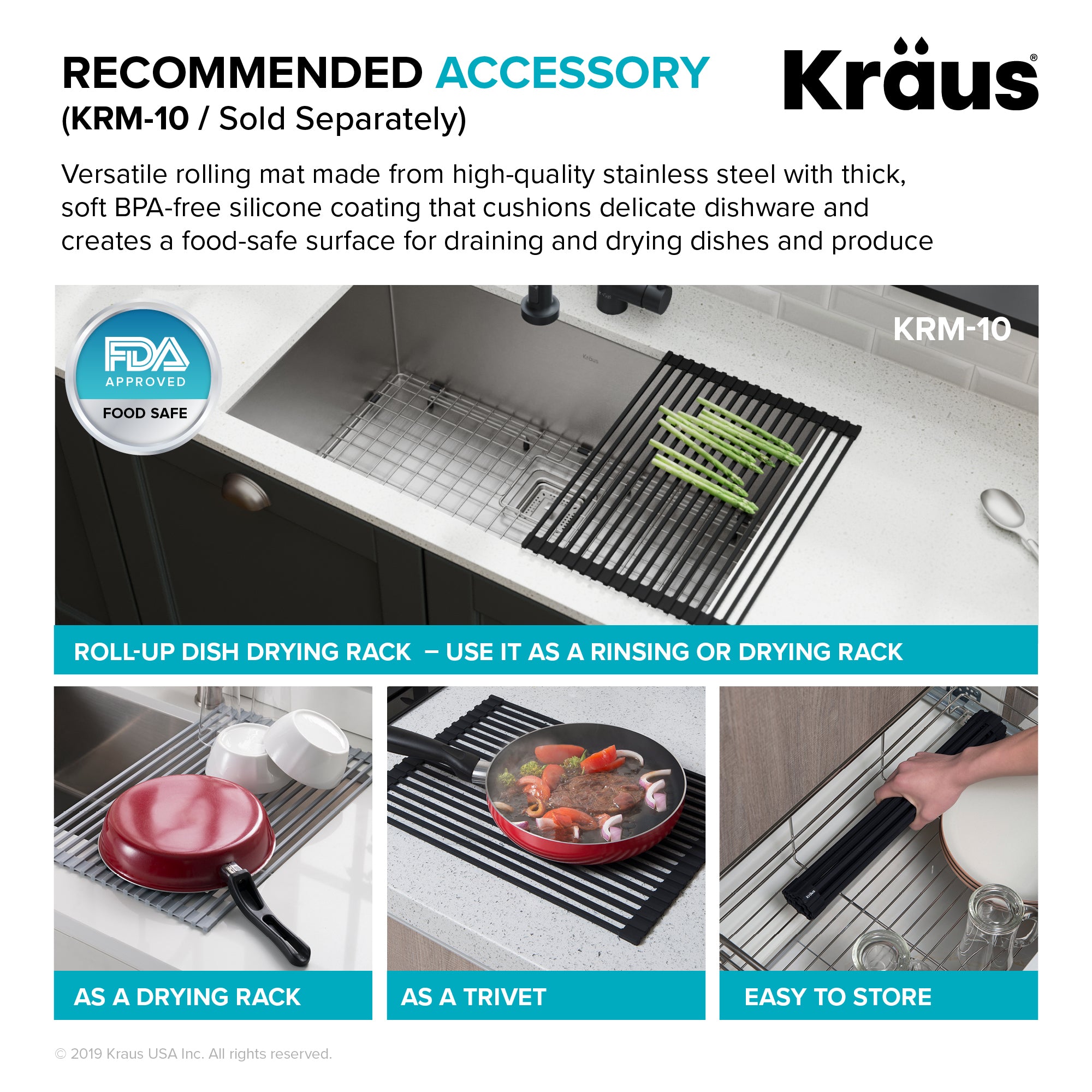 KRAUS Pax Zero-Radius 31 ½ in. 16 Gauge Undermount Single Bowl Kitchen Sink