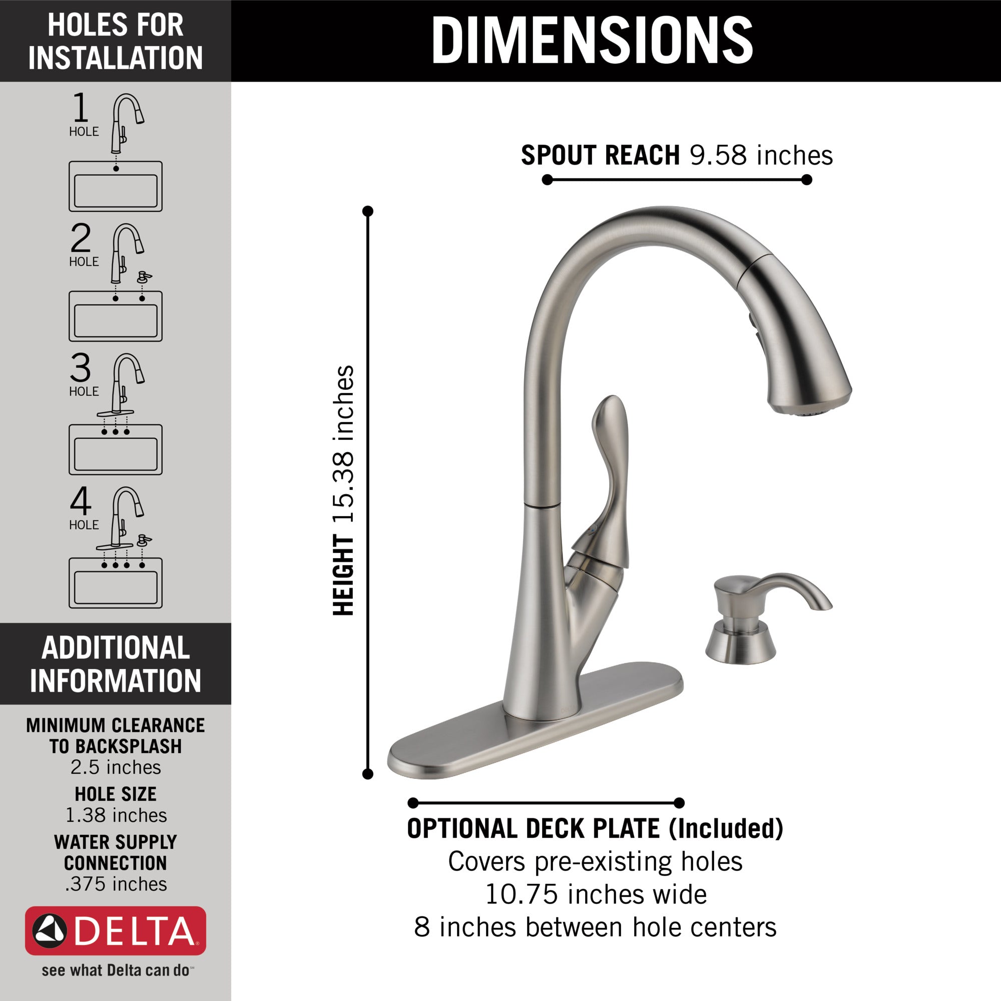 Delta Ashton Single Handle Pull-Down Kitchen Faucet