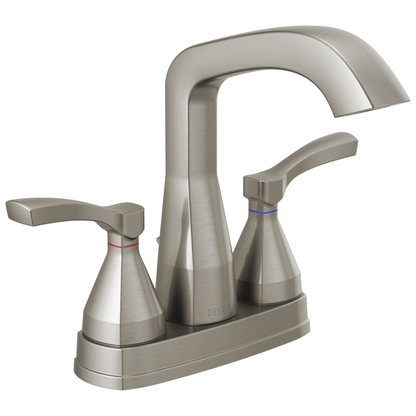 Delta Stryke Two Handle Centerset Bathroom Sink Faucet
