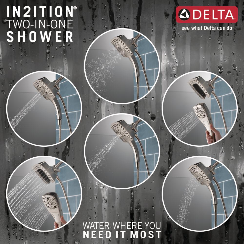 Delta H2Okinetic In2ition 5-Setting 2-in-1 Showerhead