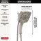 Delta H2Okinetic In2ition 5-Setting 2-in-1 Showerhead