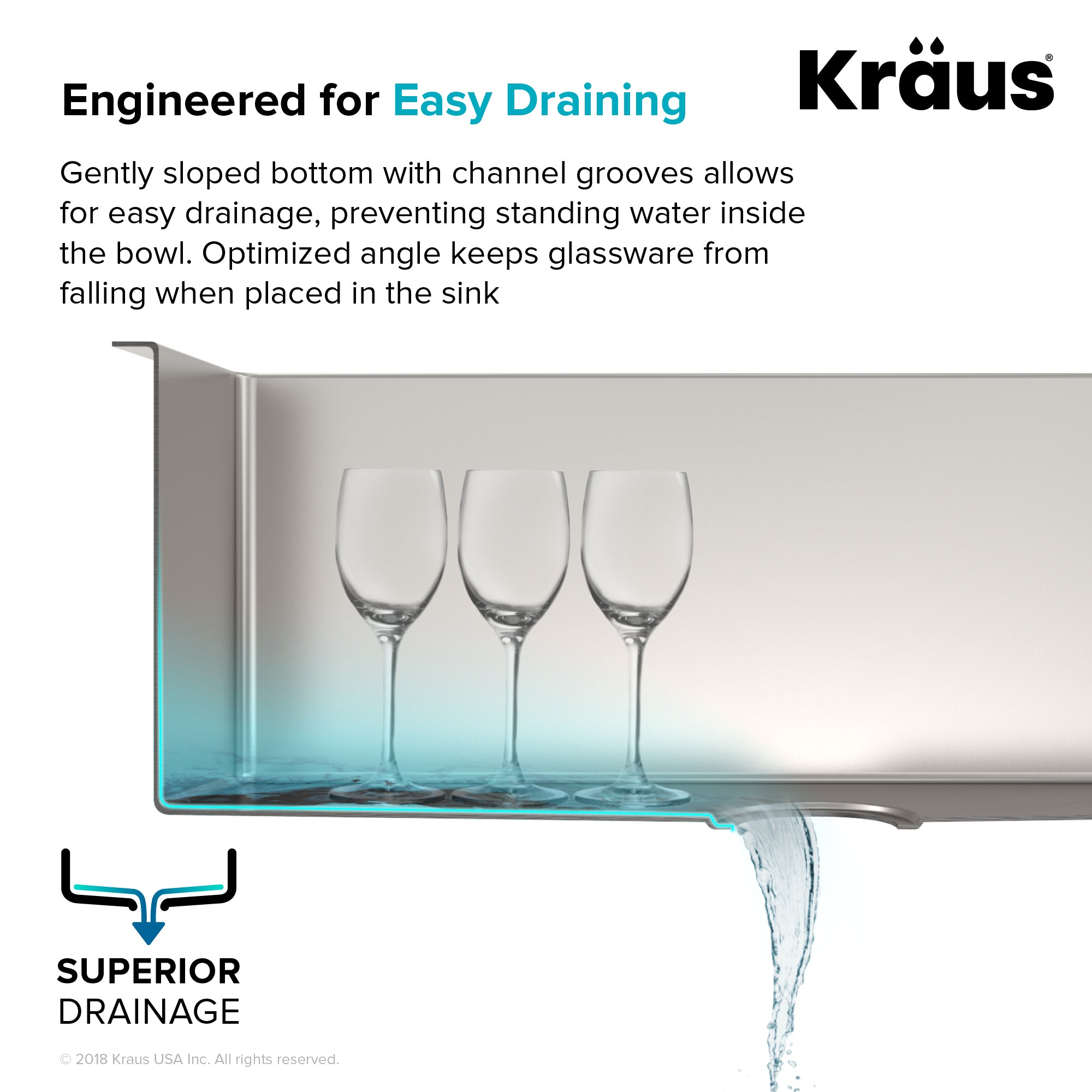 Kraus Standart PRO 36 in. 16 Gauge Single Bowl Stainless Farmhouse Kitchen Sink