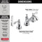 Delta Silverton Two Handle Bathroom Sink Faucet