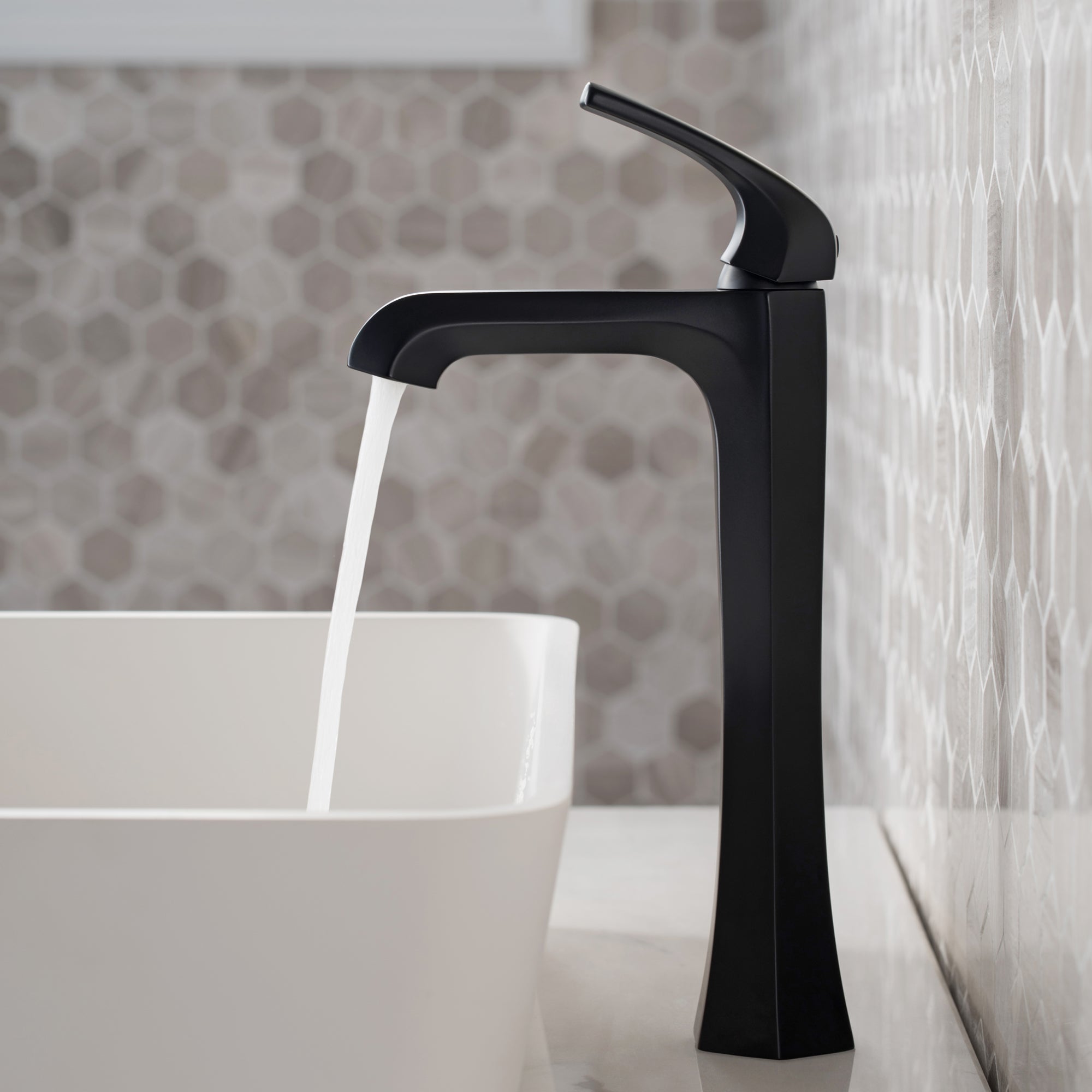 Esta Single Handle Vessel Bathroom Faucet with Pop-Up Drain