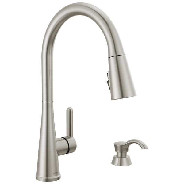 Delta Greydon Pull-Down Kitchen Faucet with Soap