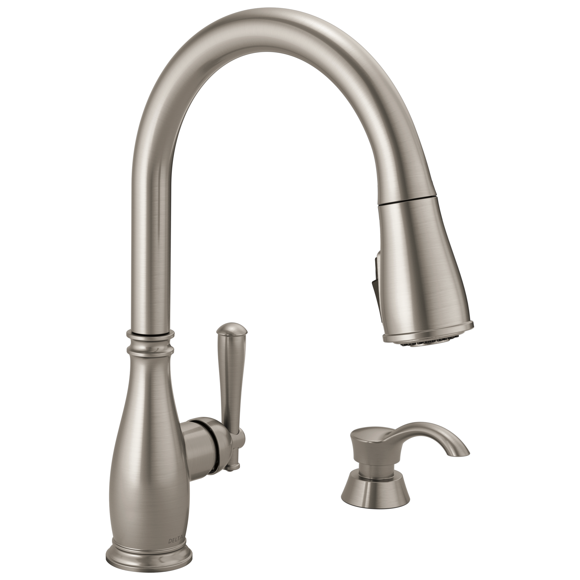 Delta Charmaine Pull-Down Kitchen Faucet with Soap Dispenser