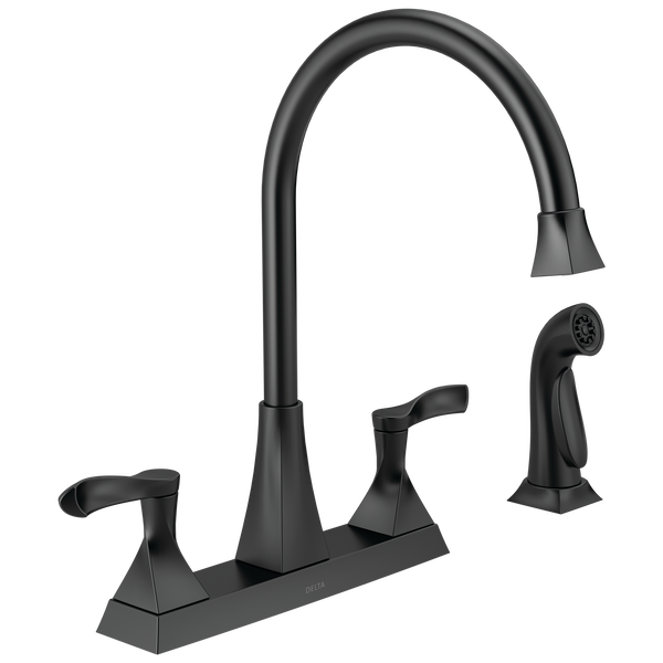 Delta Everly Kitchen Faucet 2 Handle with Spray Certified Refurbished