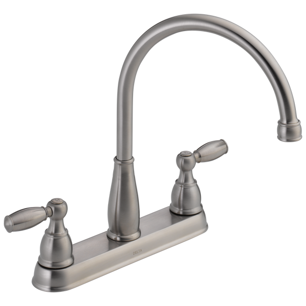 Delta Foundations 2 Handle Kitchen Faucet Certified Refurbished