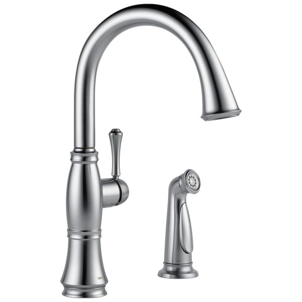 Delta Cassidy Kitchen Faucet Single Handle with Spray Certified Refurbished