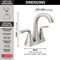 Delta Pierce Two Handle Centerset Bathroom Sink Faucet