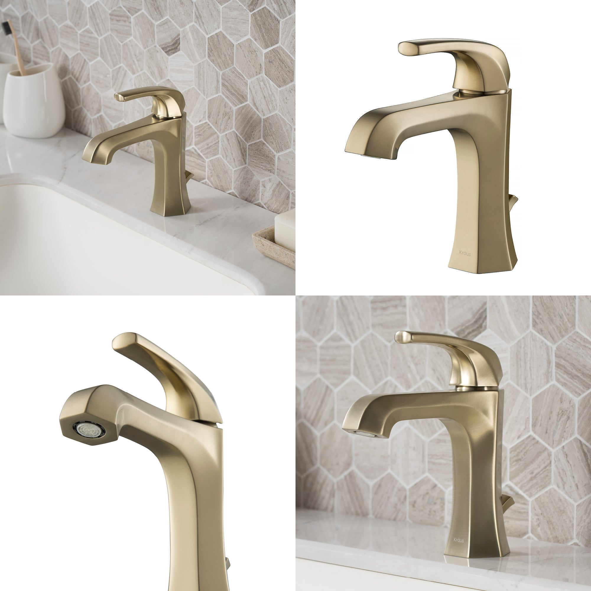 Esta Single Handle Bathroom Faucet with Lift Rod Drain