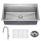 Kraus Standart PRO 33 in. Drop-In / Undermount 18-Gauge Stainless Steel Single Bowl Kitchen Sink and Pull-Down Faucet