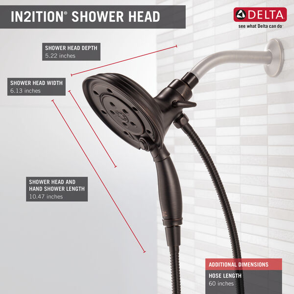 Delta H2Okinetic 4-Setting 2-in-1 Shower