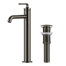 Ramus Single Handle Vessel Bathroom Faucet with Pop-Up Drain